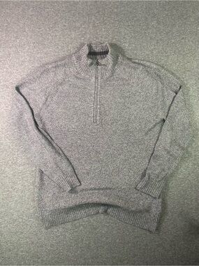 Smartwool Men's Heather Gray Half-Zip Knit Sweater